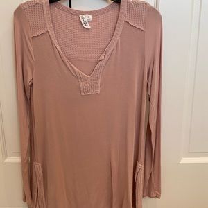 Pink long sleeve shirt